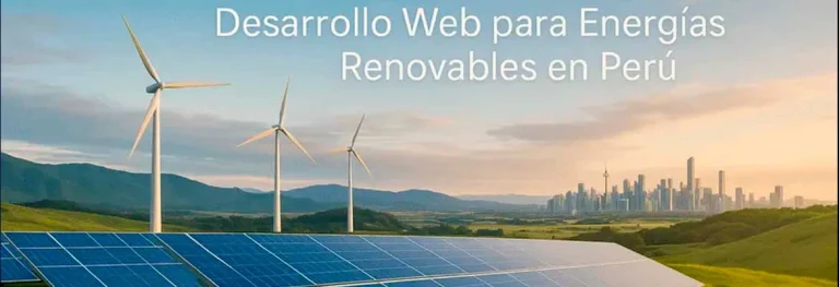 Desarrollo web energías renovables Perú